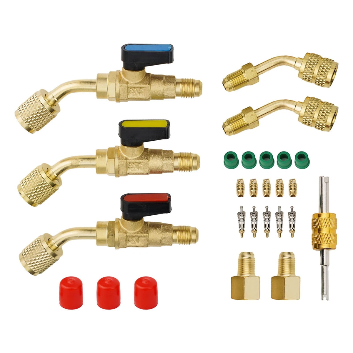 Angle Valve Adapter for R410A R134A R22 Air Conditioning Units
