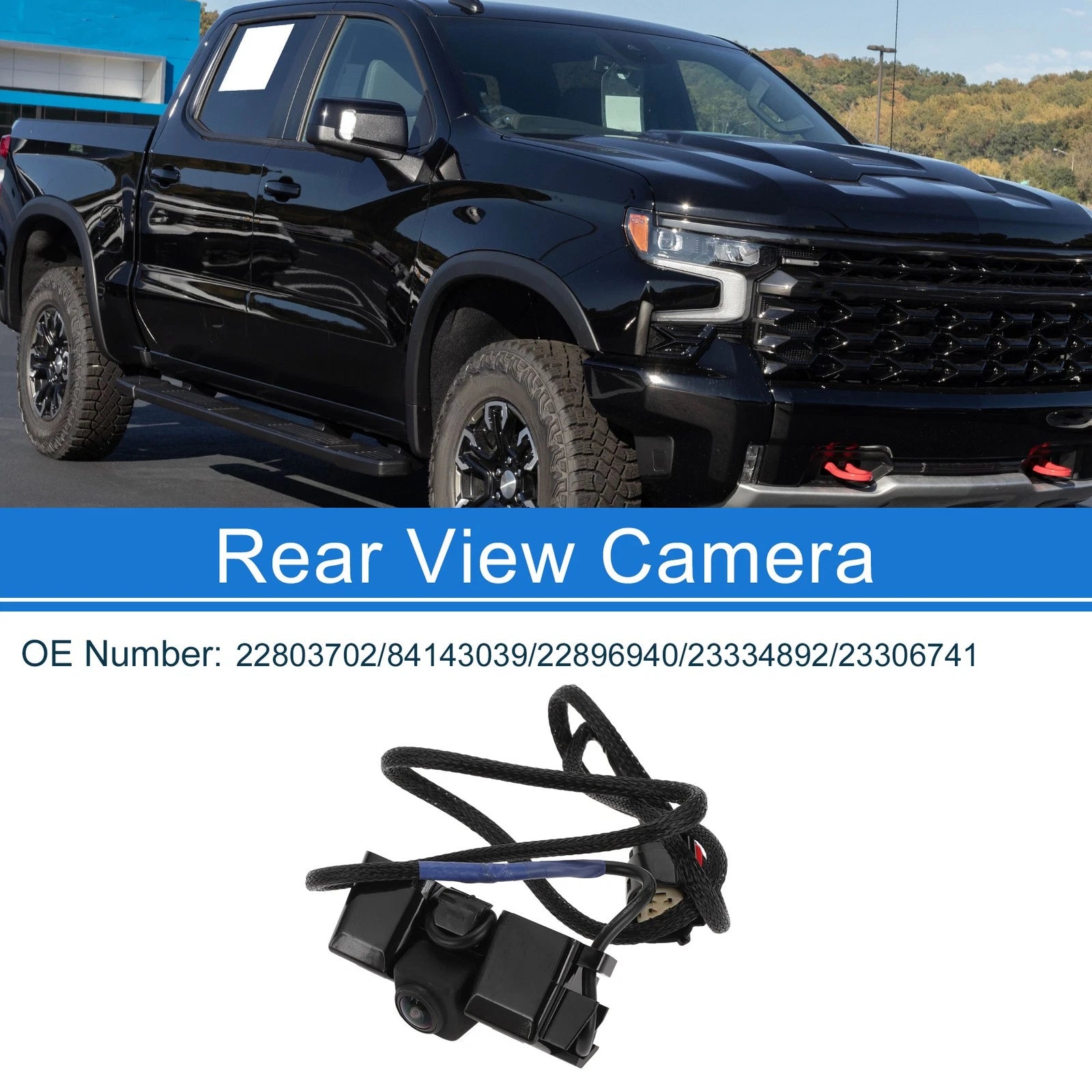 Rear View Backup Camera 120 Degree Replacement for Chevrolet Silverado (2019–2024)
