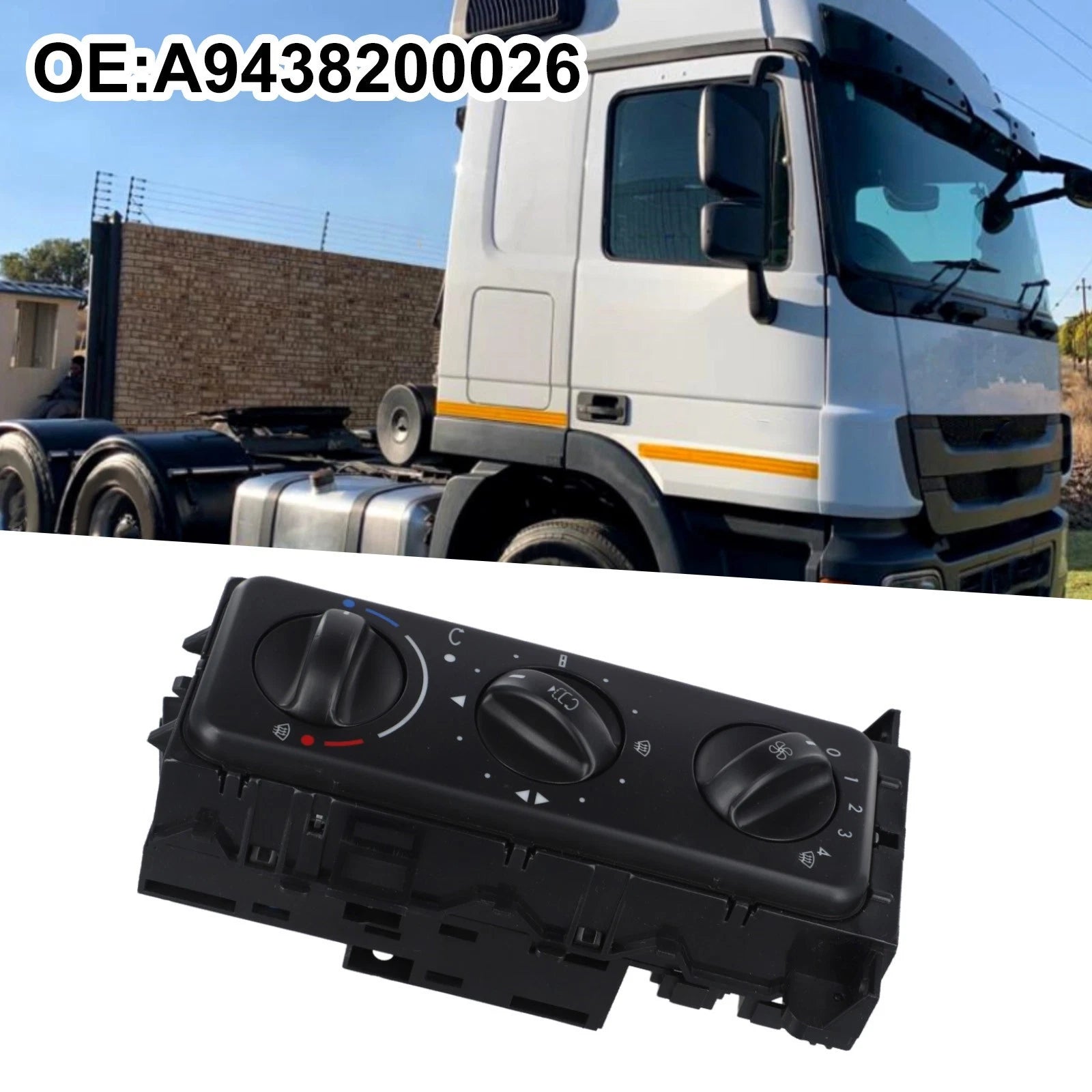 Heater Panel Replacement Switch for Actros (2010) OEM 9438200026
