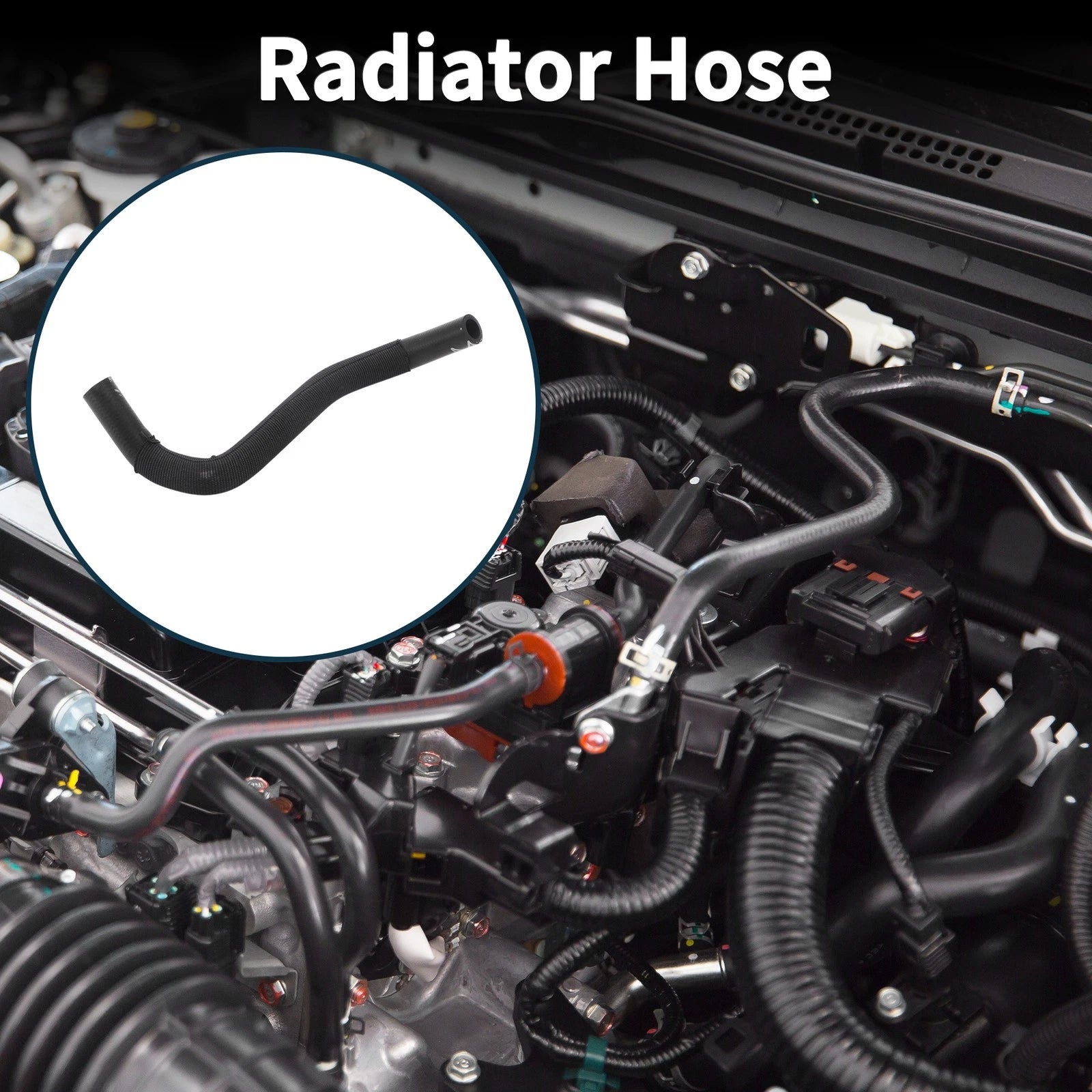 Radiator Hose Coolant Tube Replacement for Audi A1 (2014–2018) Rubber Black