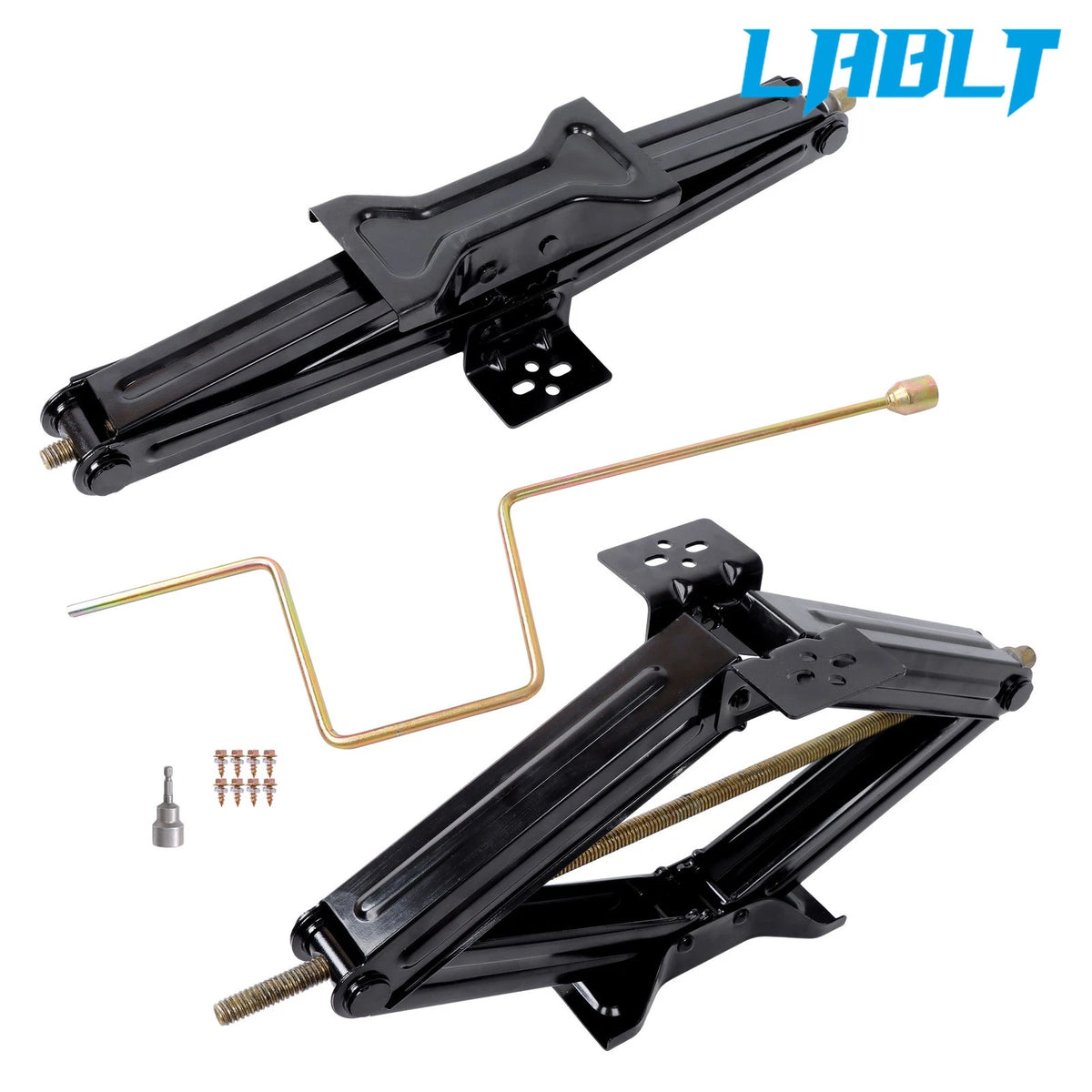 Heavy Duty Scissor Jack Kit for RV Camper Trailer (24", 6600lbs)