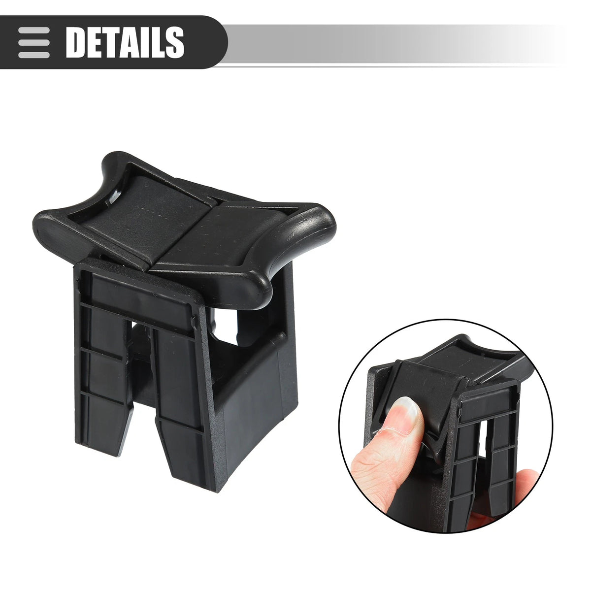 Center Cup Holder Insert for Toyota Camry 2012–2017 Black Plastic