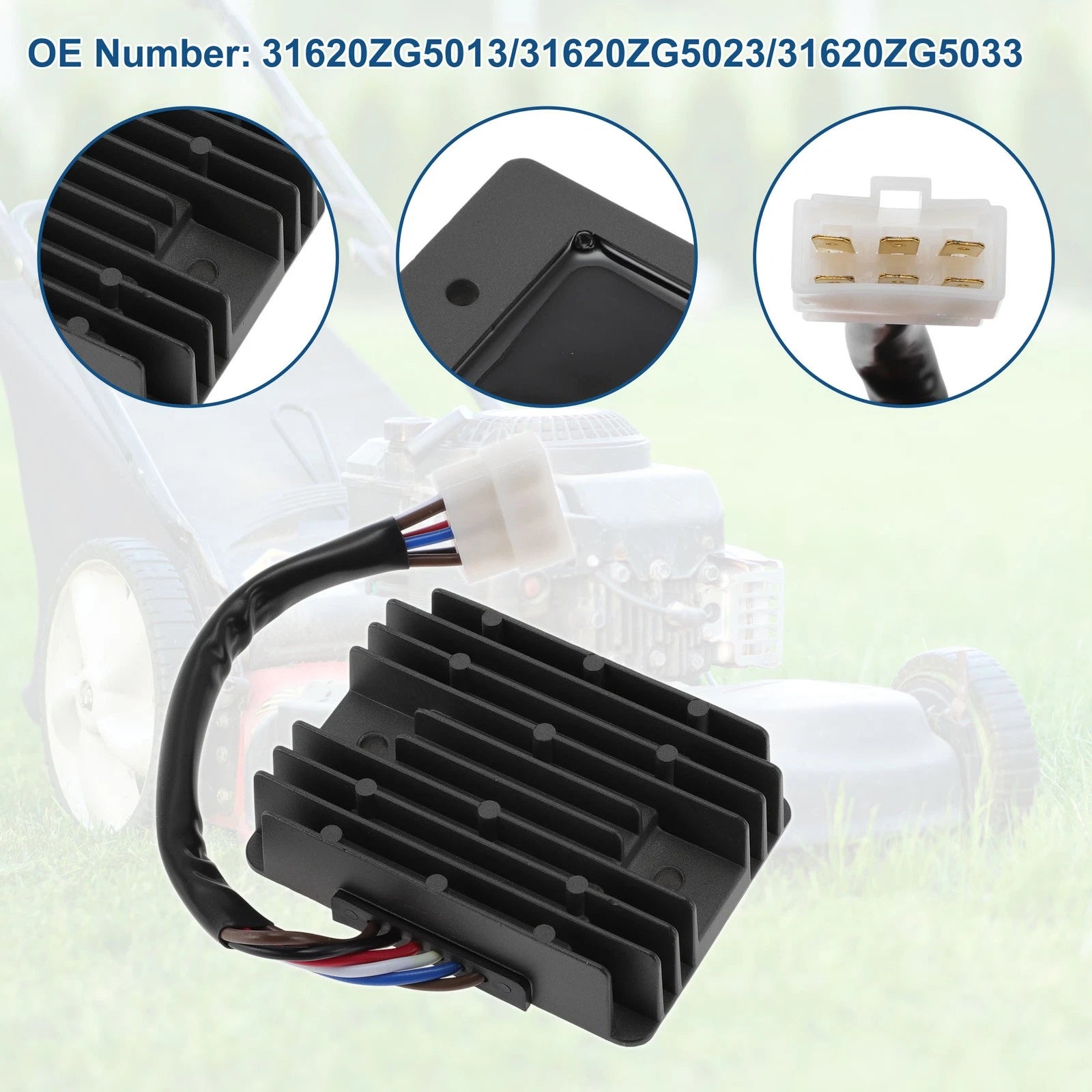 Voltage Regulator Rectifier Replacement for Honda GX270 GX240 GXV530 (2005–2005)