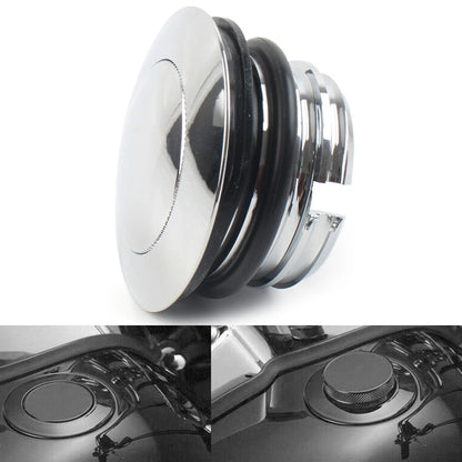 Chrome Fuel Tank Gas Cap Cover for Harley (1982–2017)