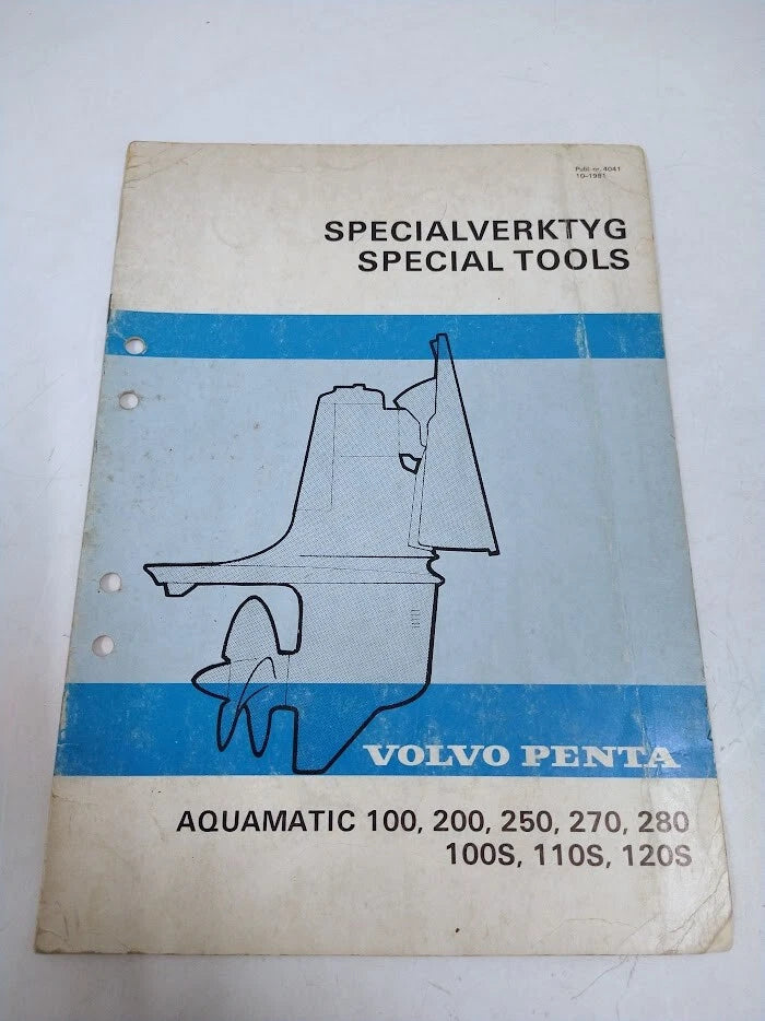 Special Tools Manuals for Volvo Penta 4040 & 4041