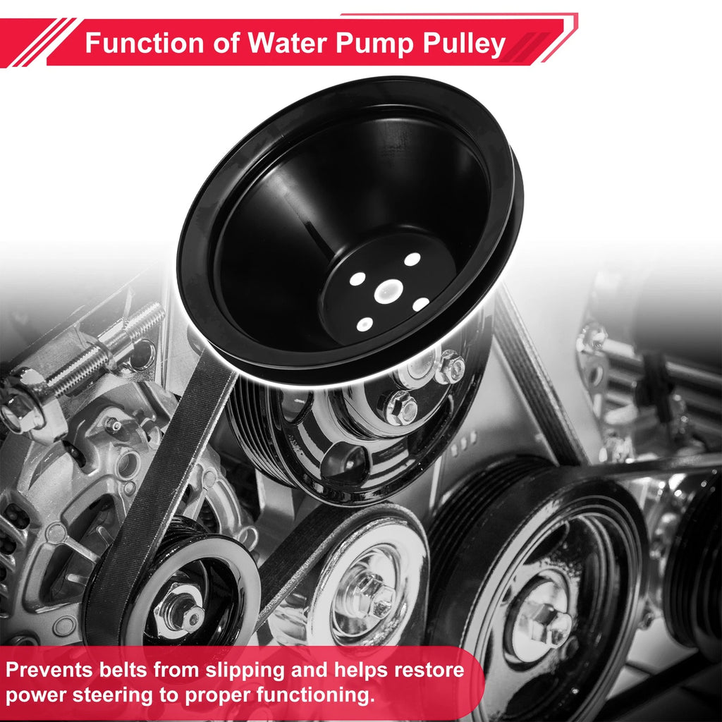 Water Pump Pulley Single Groove Replacement for Chevy SBC 262 265 (1962–1970)