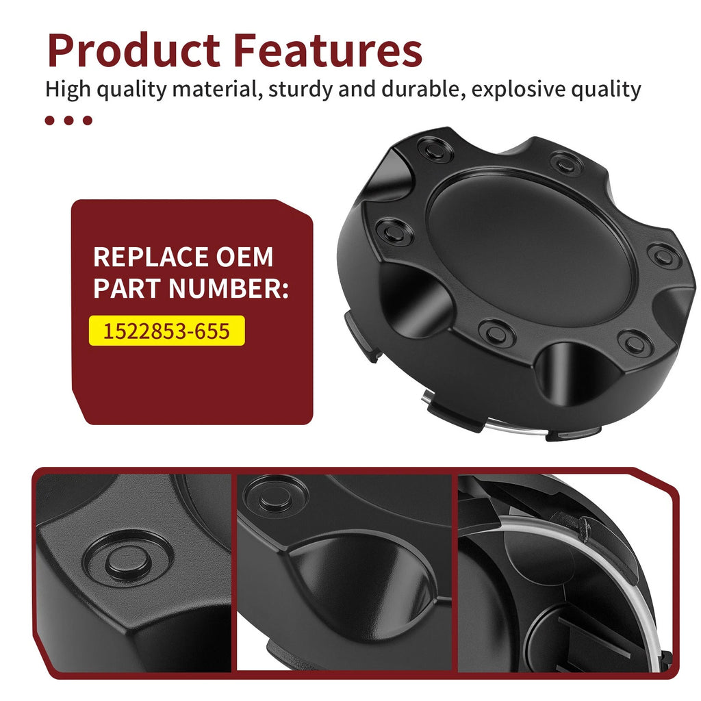 4X Wheel Center Caps for Polaris RZR XP 1000 (2017–2022) 1522853-655