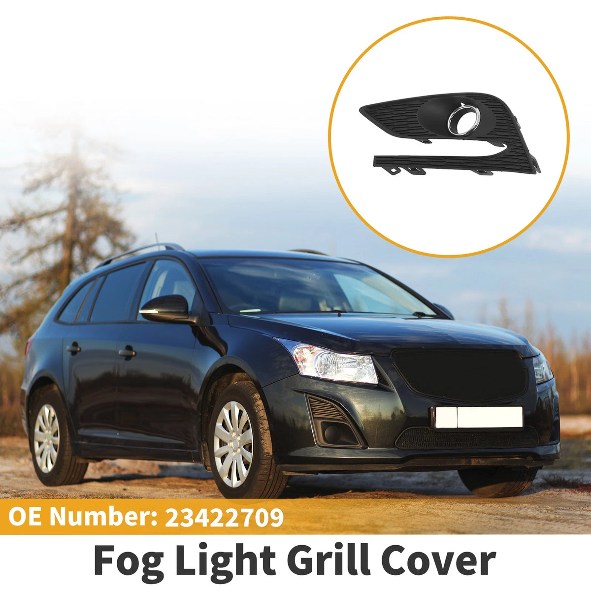 Front Left Fog Light Grill Replacement for Chevrolet Cruze (2016–2019)