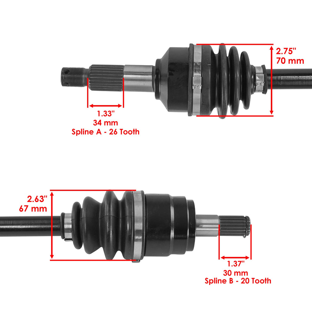 Front Right CV Joint Axle Replacement for Honda Rancher 420 (2015–2019)