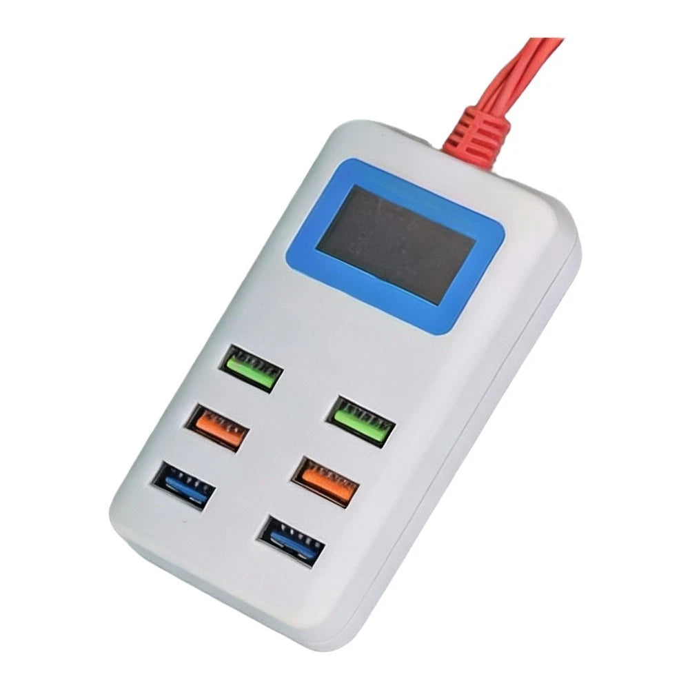 6 USB Charging Station with LCD Voltage Display for 12V 24V