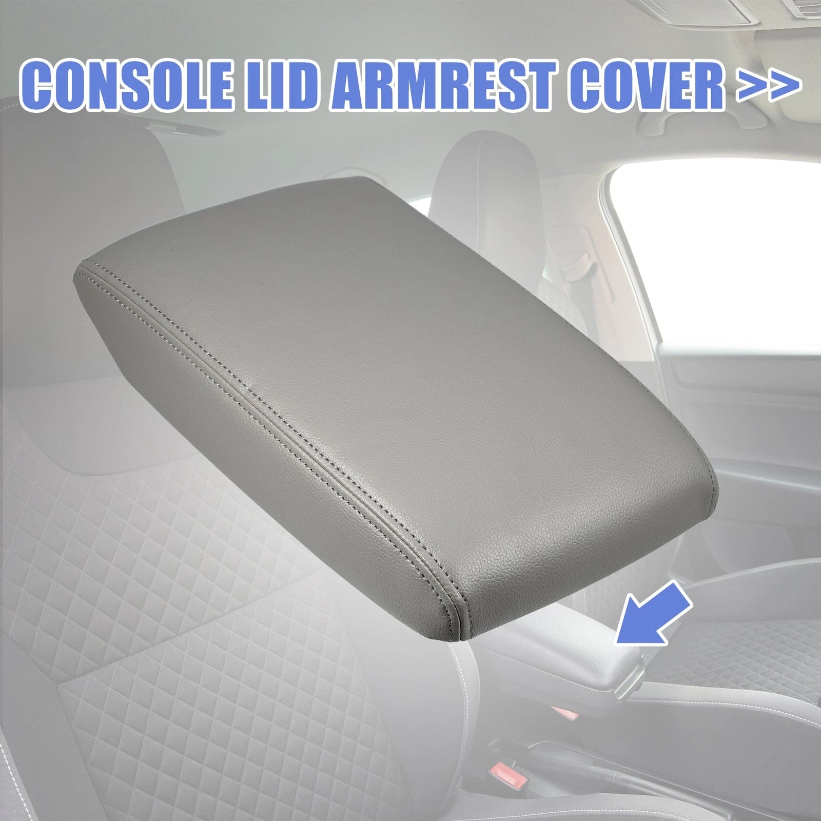 Car Center Console Lid Armrest Cover for Toyota Highlander (2014–2019)