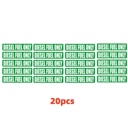 20x "Diesel Fuel Only" - decal stickers
