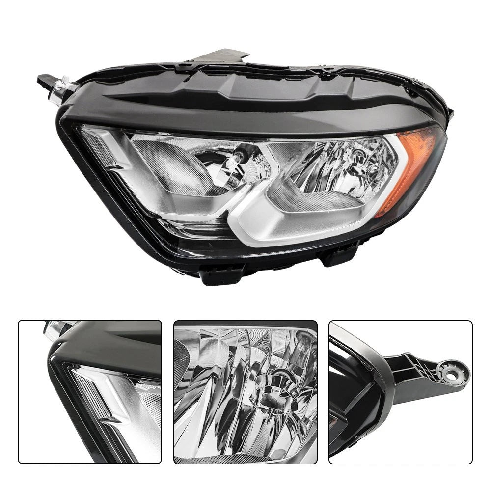 Driver/Left Side Headlight for Ford EcoSport (2018–2022) Halogen Black