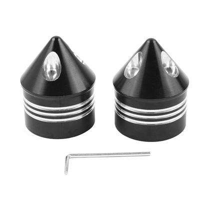 2X Front Axle Cap Nut Cover for Harley Touring Dyna Road King Glide