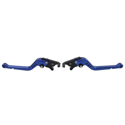 CNC Adjustable Long Brake Clutch Levers Blue for Yamaha MT-07 (2014–2024)
