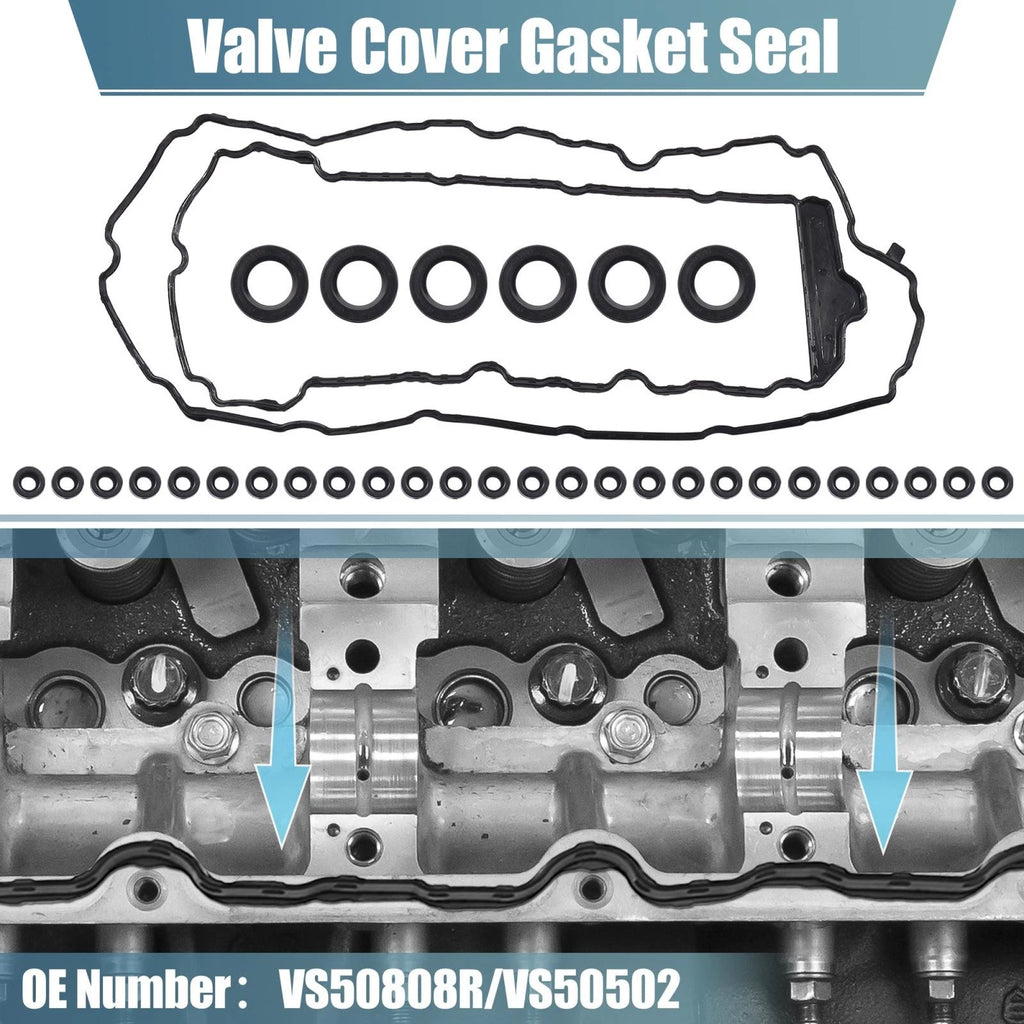 Engine Valve Cover Gasket Set Replacement for Chevrolet Cadillac CTS (2008–2016)