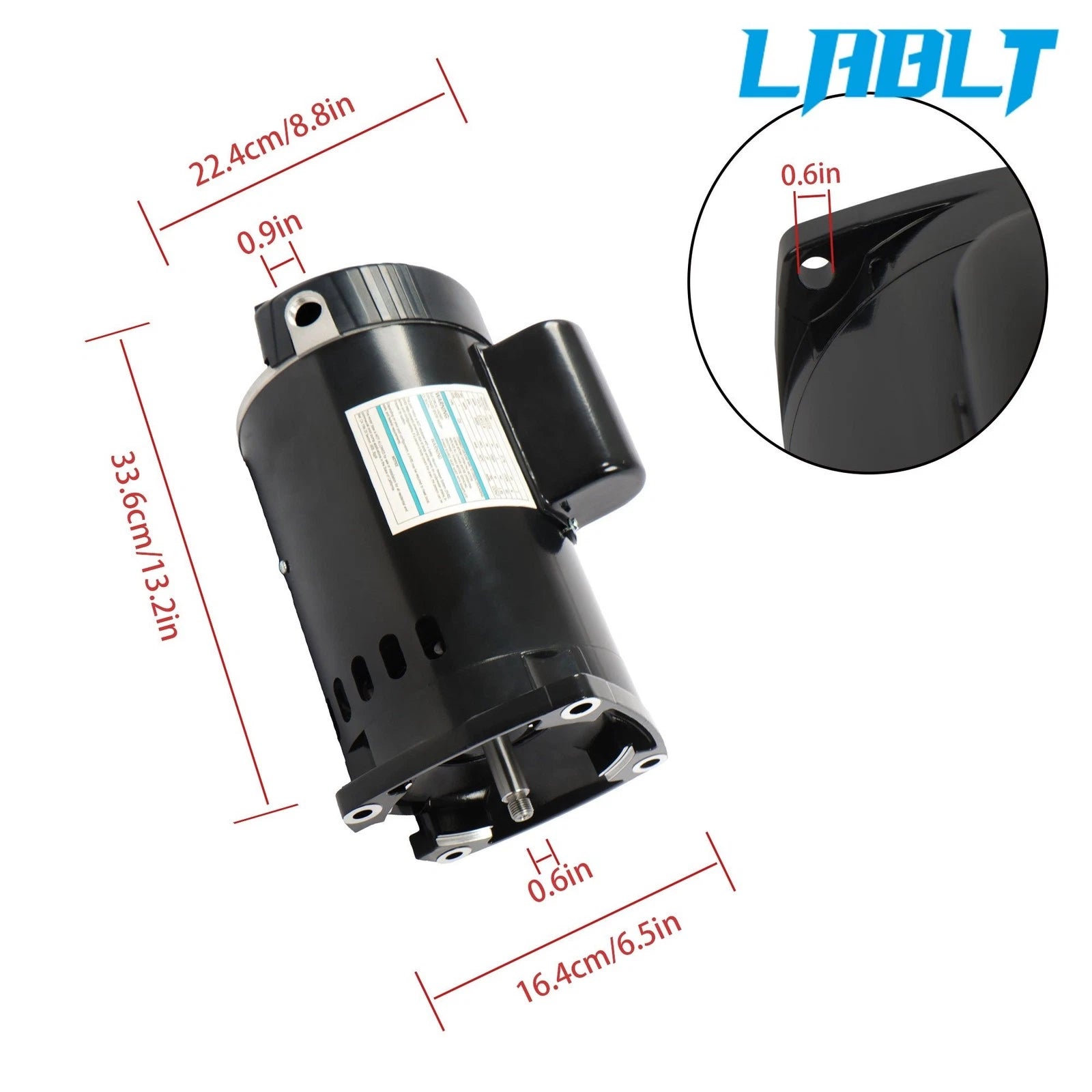 Pool Pump Motor Replacement for LABLT B2848 (Energy Efficient)