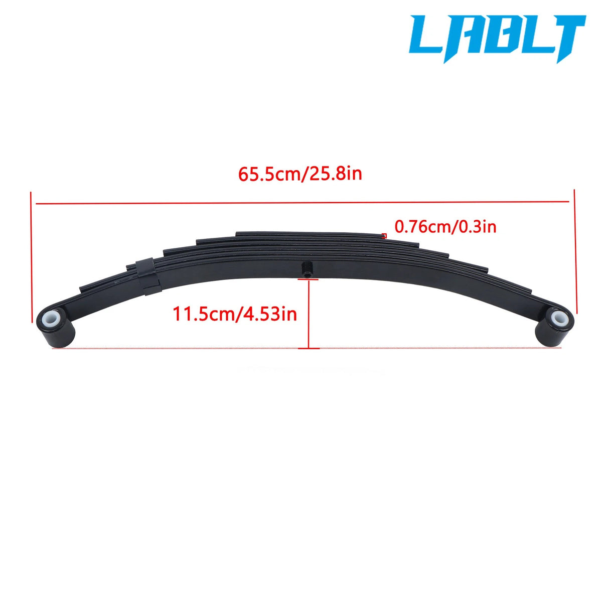 2X 7000 lbs Trailer Leaf Springs 6 Leaf Double Eye (3500 lbs Cap)