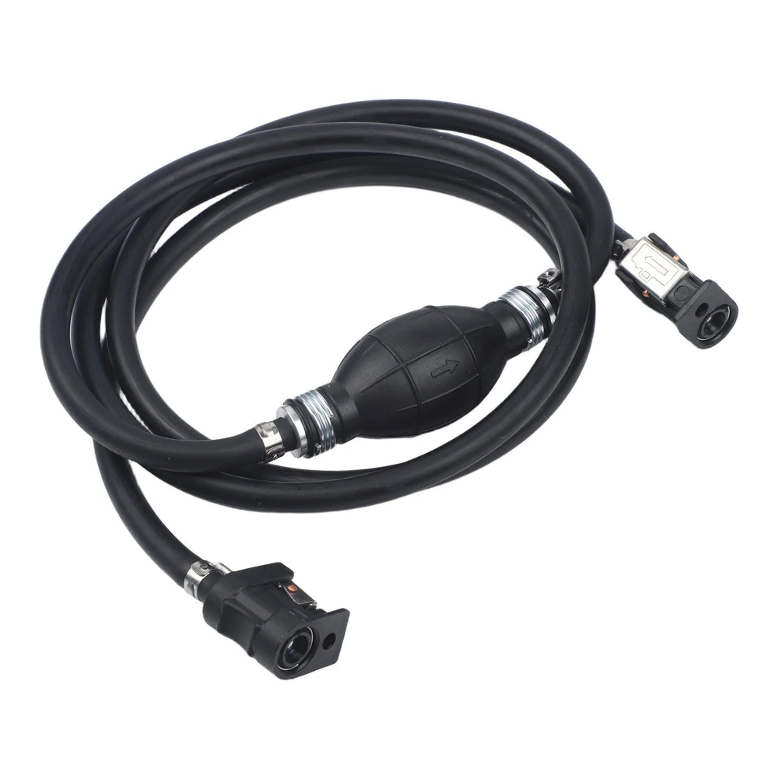 2m Fuel Line Assembly for Marine Applications (Rubber Nylon)