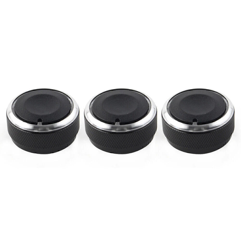 3Pcs A/C Panel Control Switch Knob Cover for Mazda 3 (2004–2009)