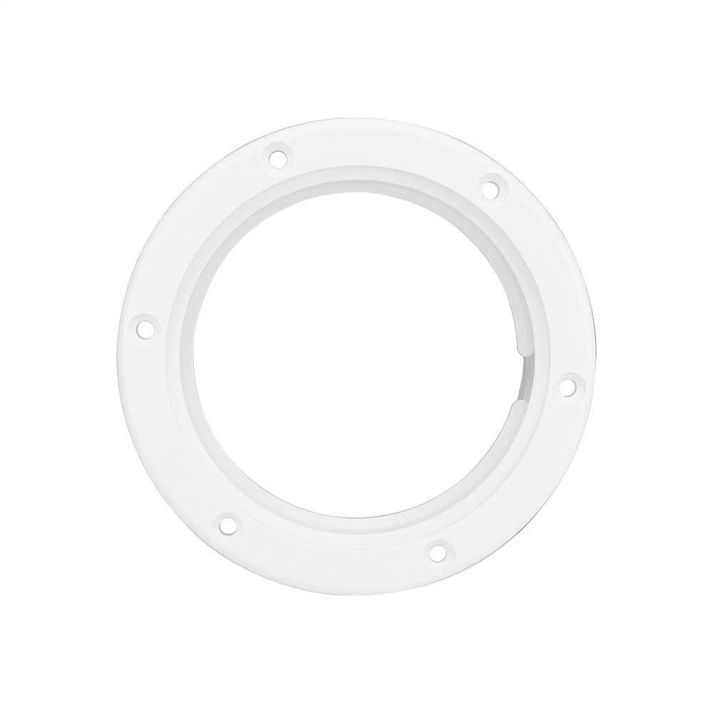 4" Round Non Slip Inspection Hatch for Marine Boat Yacht (White ABS)