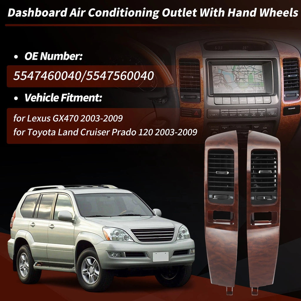 A/C Dash Air Vent Trim Panel Left Right for Lexus GX470 (2003–2009)
