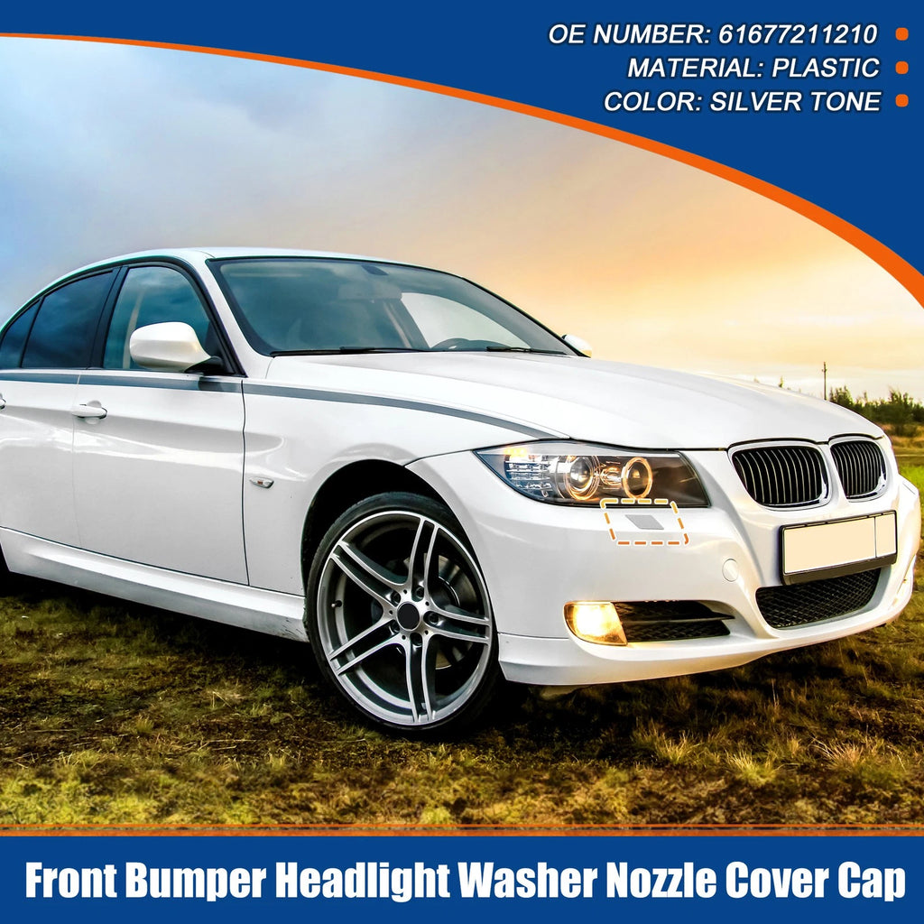 Right Front Bumper Washer Nozzle Cover Replacement for BMW 3 Series E90 (2005–2012)