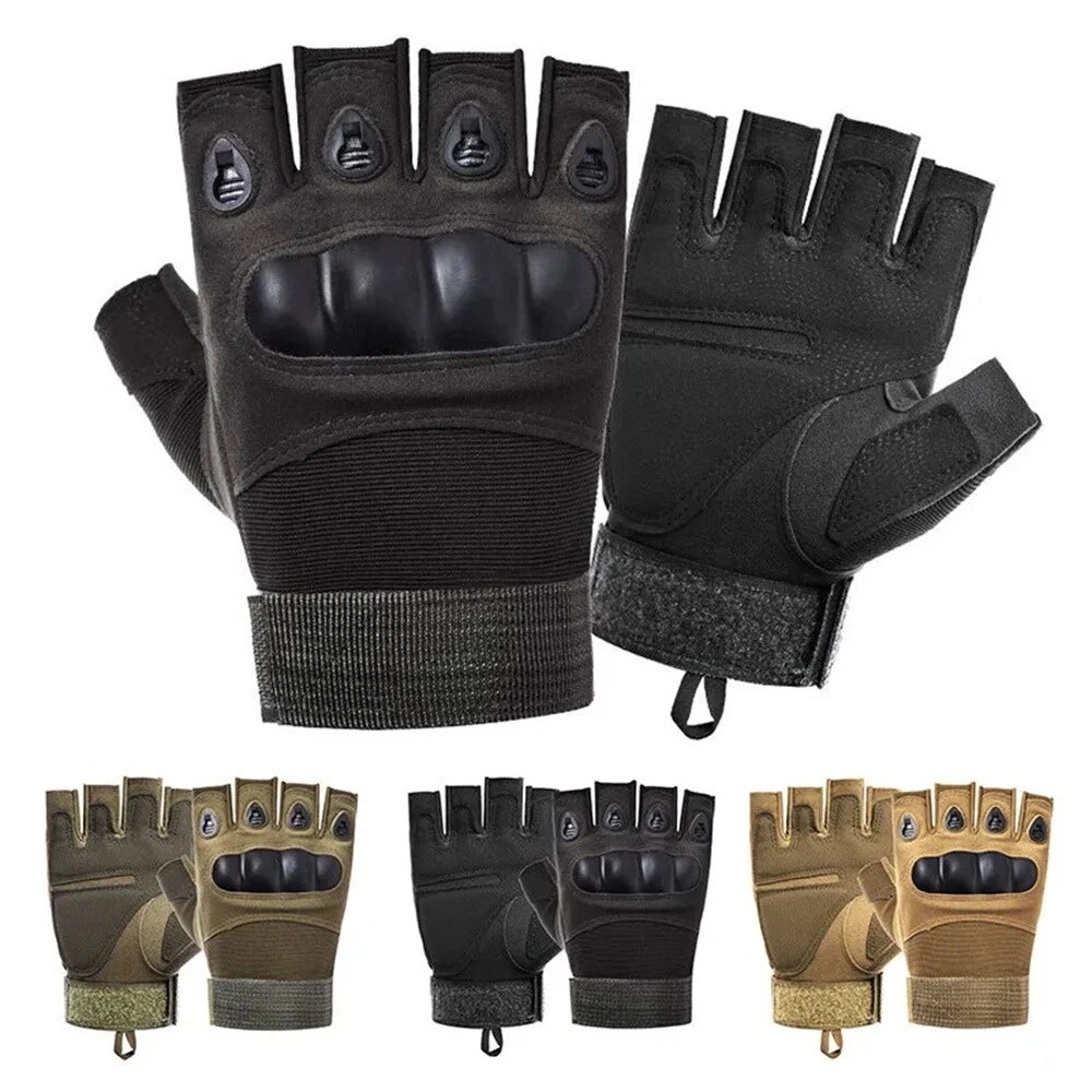 Fingerless Gloves for Camping, Hiking, Motorcycle, Paintball