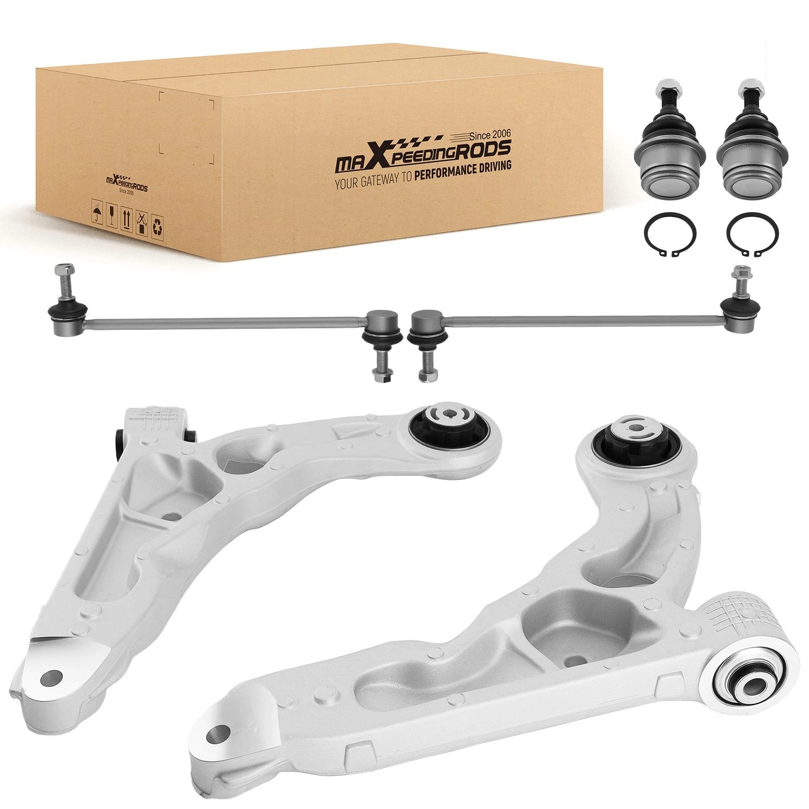 Front Lower Control Arms w/Ball Joint for Jeep Cherokee (2014–2018)