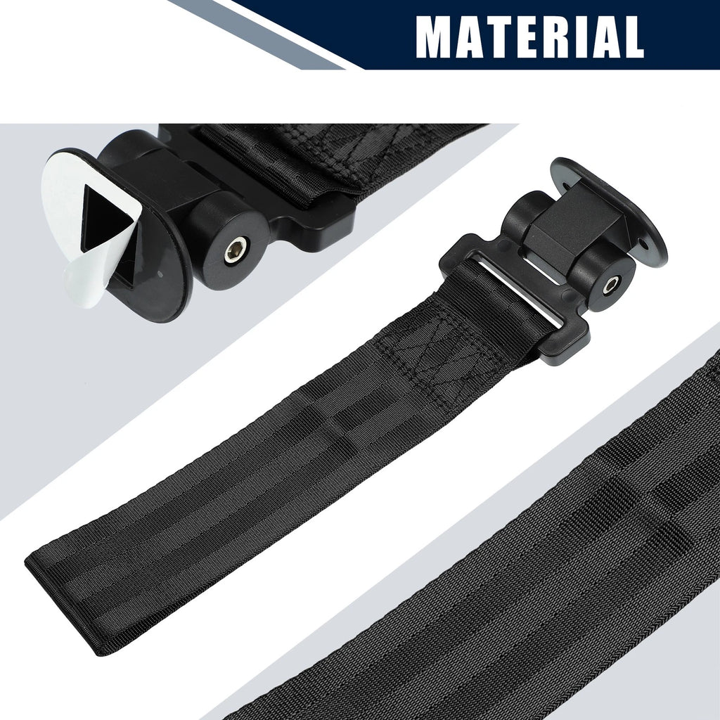 Tow Hook Strap Towing Belt for Car (27x6.5cm) Black
