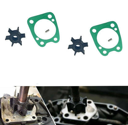 For Yamaha Water Pump Impeller Kit 6E0-44352-00 4 5 HP 2-Stroke 2pcs