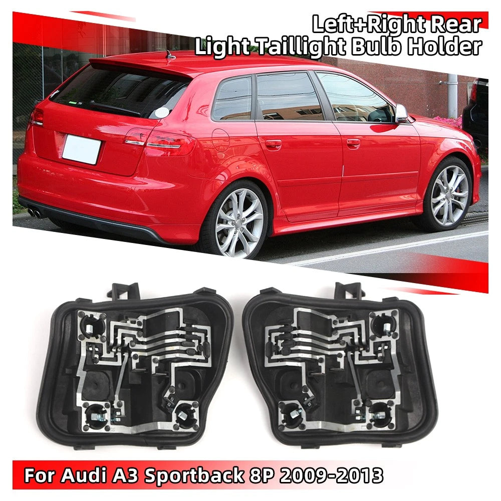 Set of 2 Rear Light Bulb Holders for Audi A3 (2009–2013) 8P4945257D 8P4945258D