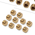 10pcs Brass Pipe Fitting Hex Counter Sunk Plug 1/8 Inch G Male Pipe Adapter