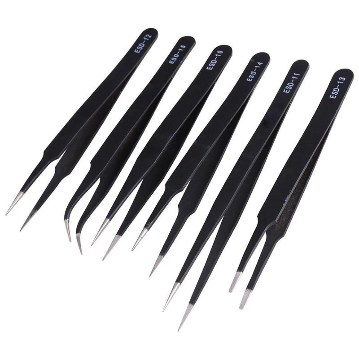 ESD 10-15 Stainless Steel Tweezers for Precision Work