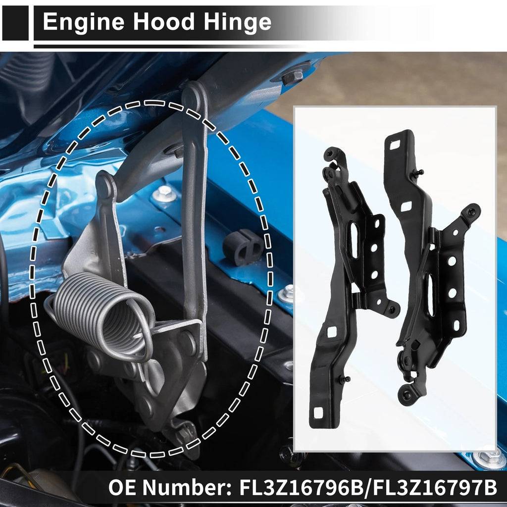 Hood Hinges Front Bonnet Bracket for Ford F-150 (2015–2020) 1 Pair