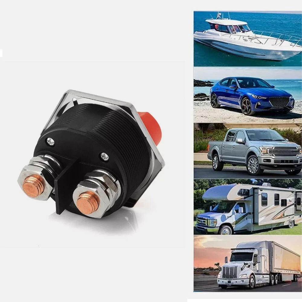 12V Battery Switch Isolator Cut Off for Car Marine Boat Motorbike (100A)