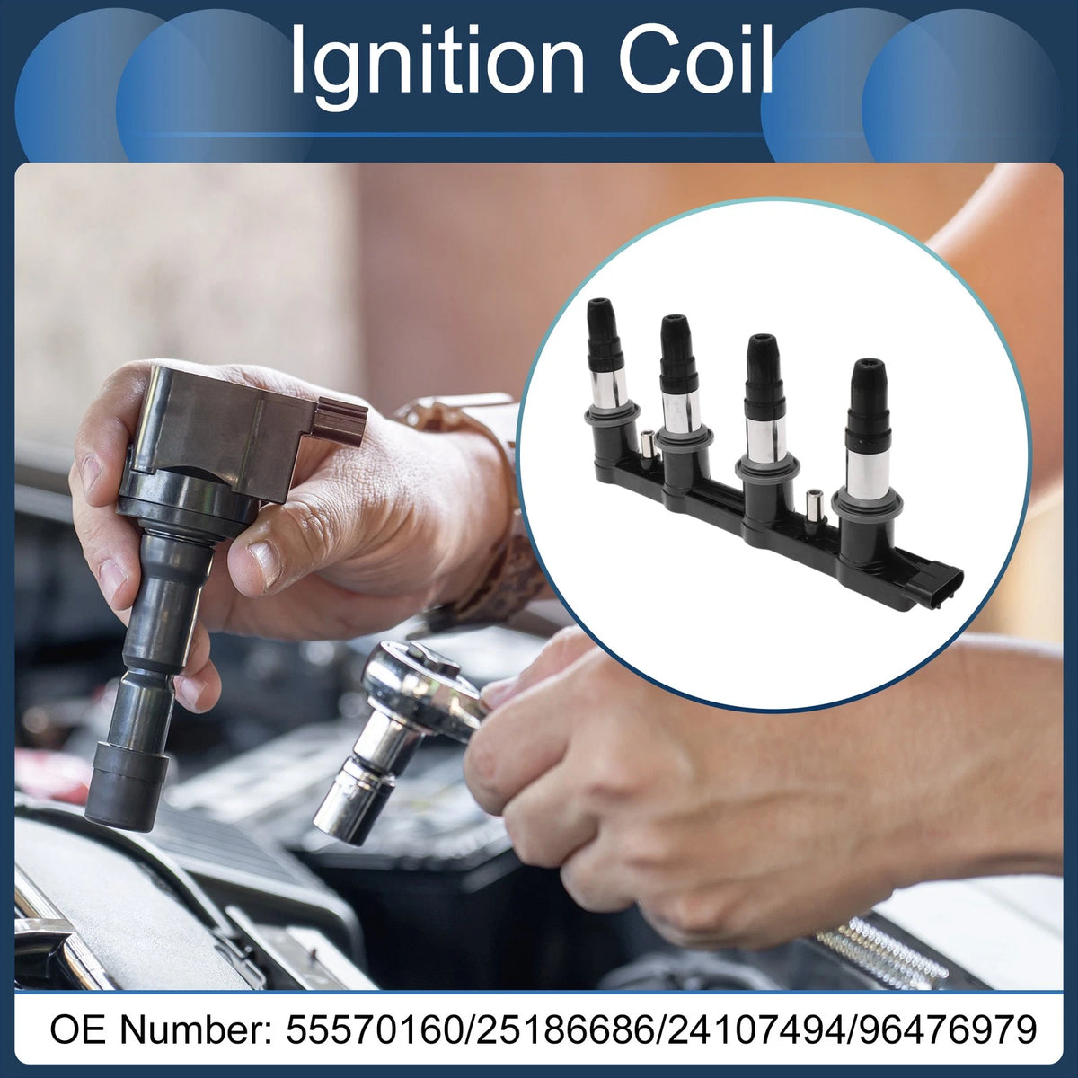Ignition Coil Pack No. 55570160/25 for Chevrolet Cruze 1.8L (2011–2016)