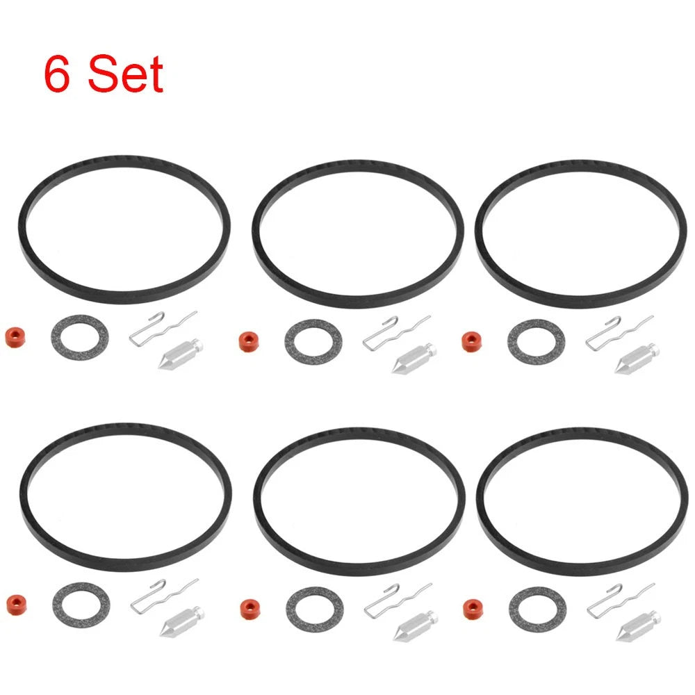 6 Set Carburetor Needle Seat Kit Replacement For Tecumseh 631021 631021A 621021B