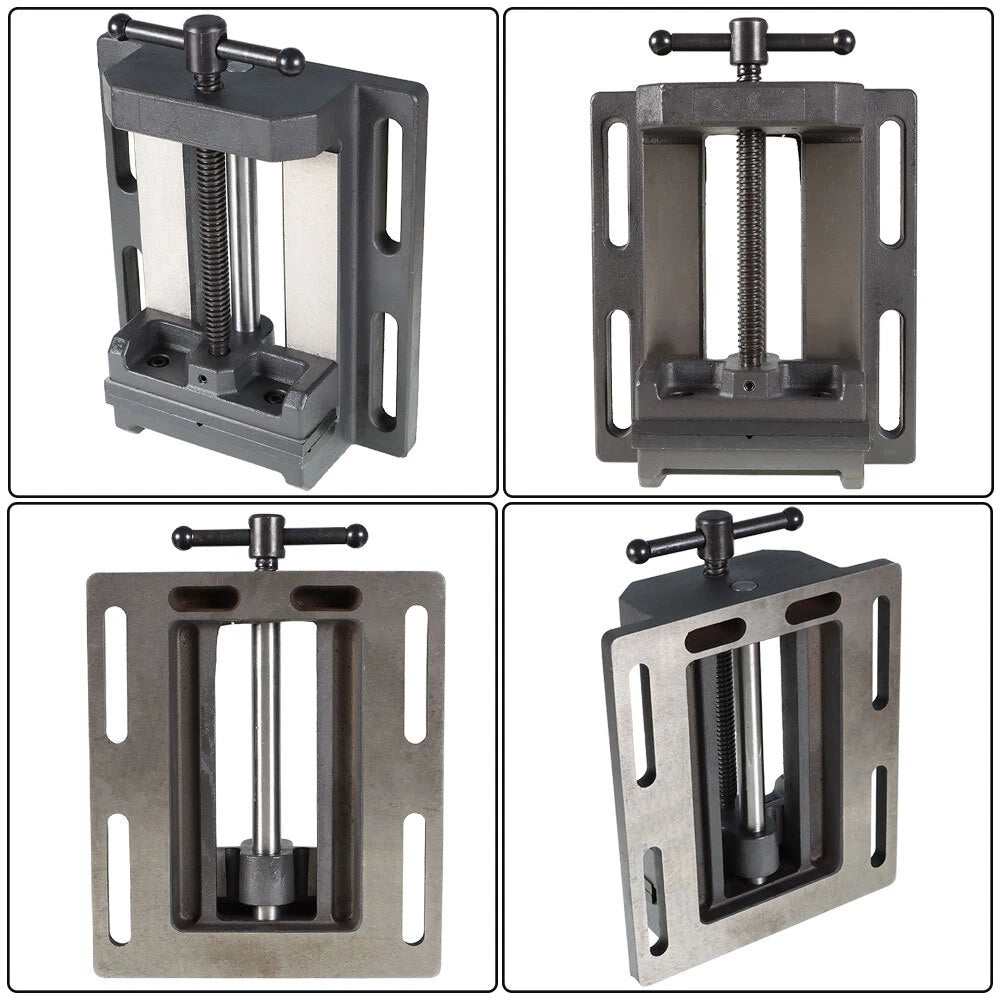 6-Inch Low Profile Drill Press Vise for Drilling Tapping & Reaming