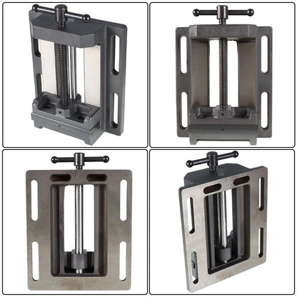 6-Inch Low Profile Drill Press Vise for Drilling Tapping & Reaming