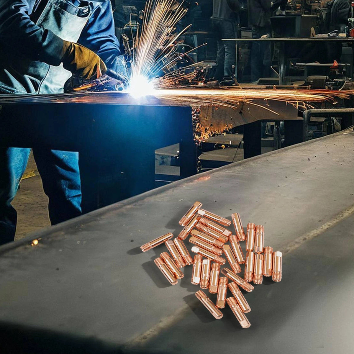 30PCS Welding Tips for 15AK Mig Welding Torch (0.8mm)