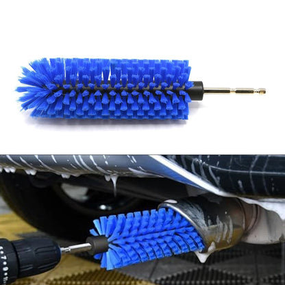 Blue Drill Brush for Car Rims and Engines (Efficient Cleaning Tool)