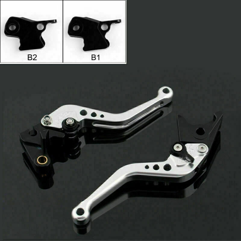 Short Brake Clutch Levers for BMW K1600 K1200 K1300 R1200 R/S/GS (2010–2023) Silver T9
