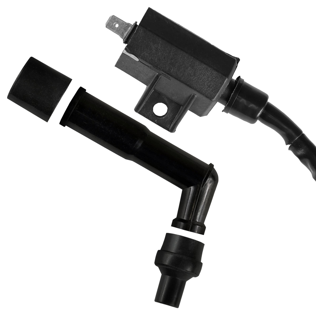 Ignition Coil Assembly with Spark Plug Boot for Kawasaki KLR650 (1987–2007)