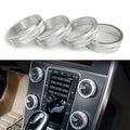 Aluminum Alloy Air Conditioning and Audio Knobs for Volvo