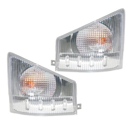 Corner Turn Light Lamp Set for Isuzu NPR NQR (2007–2022) ABS Gray
