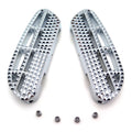 Dominator Leaf Passenger Floorboard Chrome Knob for Harley Touring (1993–2008)