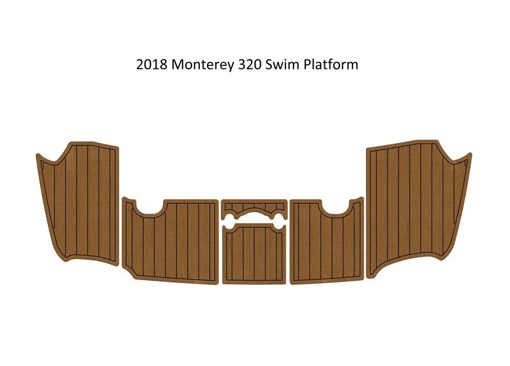 EVA Foam Teak Deck Flooring Mat for Monterey 320 (2018)