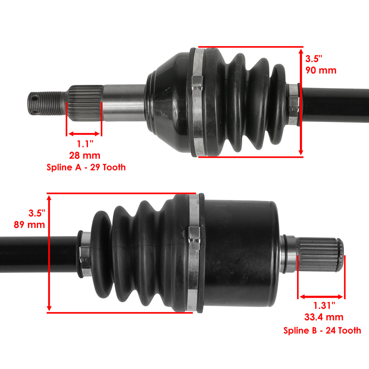 Rear Left or Right CV Axle Replacement for Can-Am Maverick Trail (2013–2020)