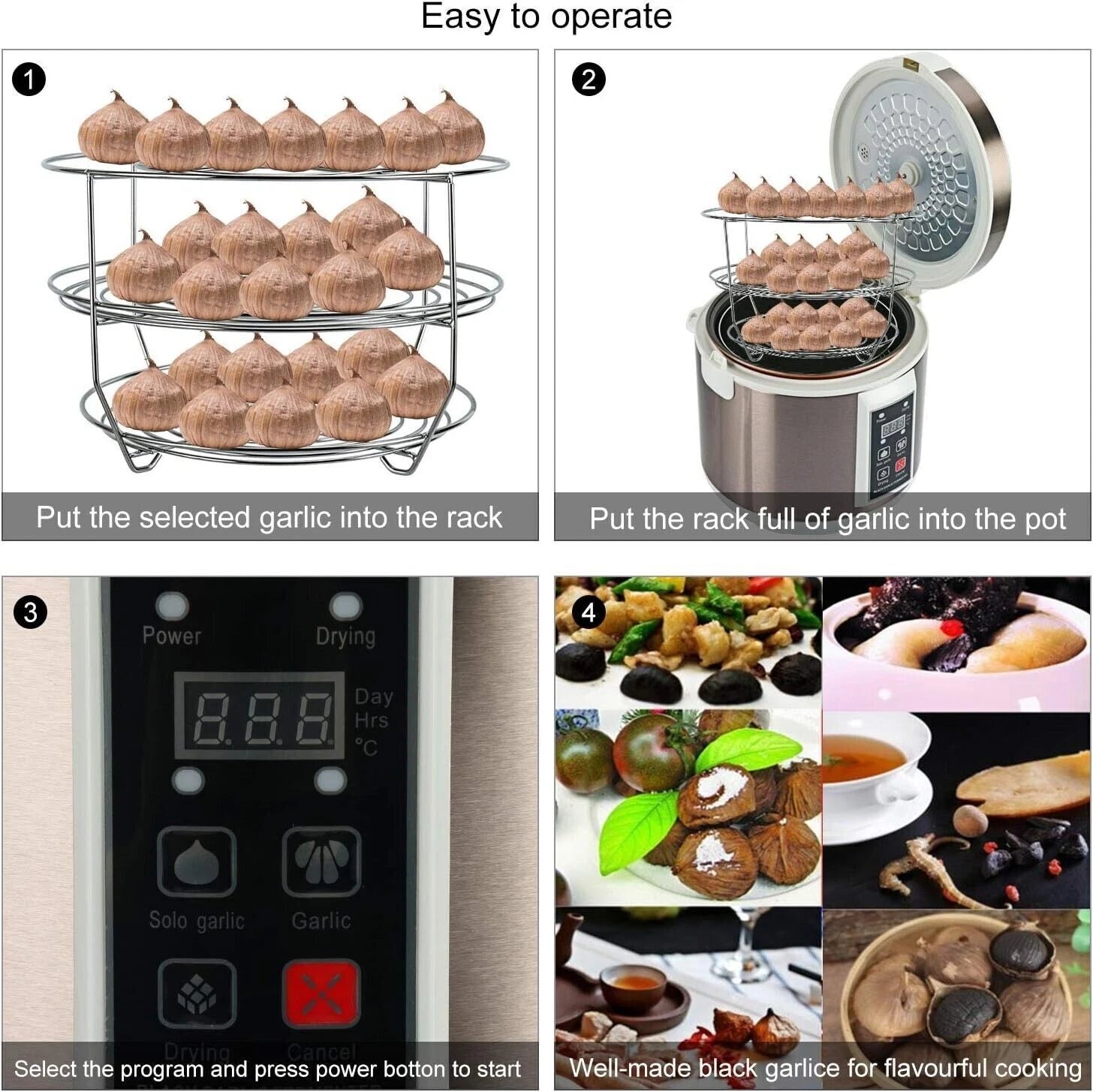 90W Black Garlic Fermenter with Automatic Temperature Control